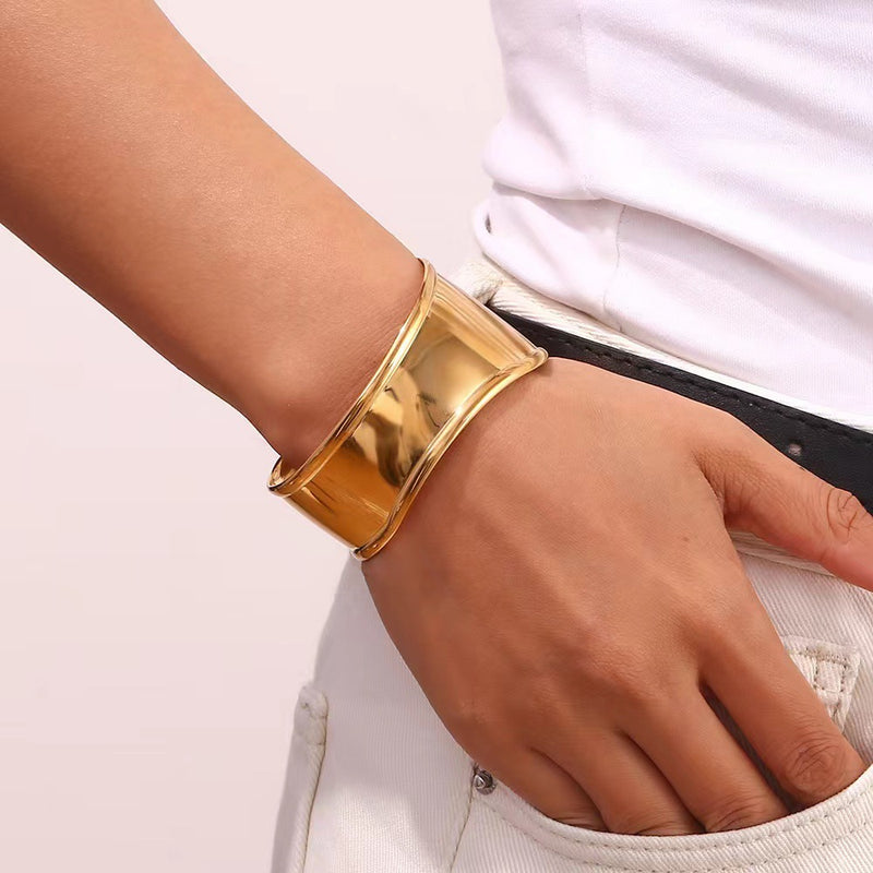 Big Bold Gold Cuff Bracelet