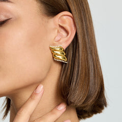 Studded Wing Earrings