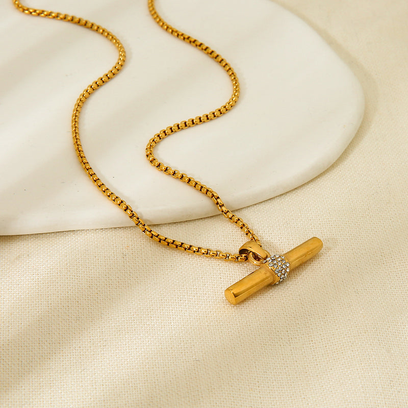 T-Bar Pendant Necklace