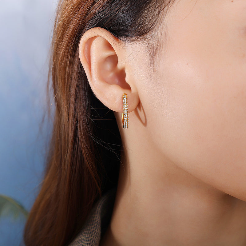 Evoke Studded Hoop Earrings