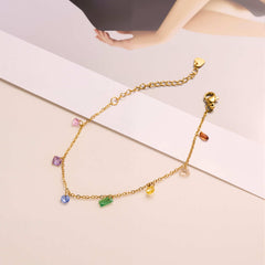 Multi Colour Charms Bracelet