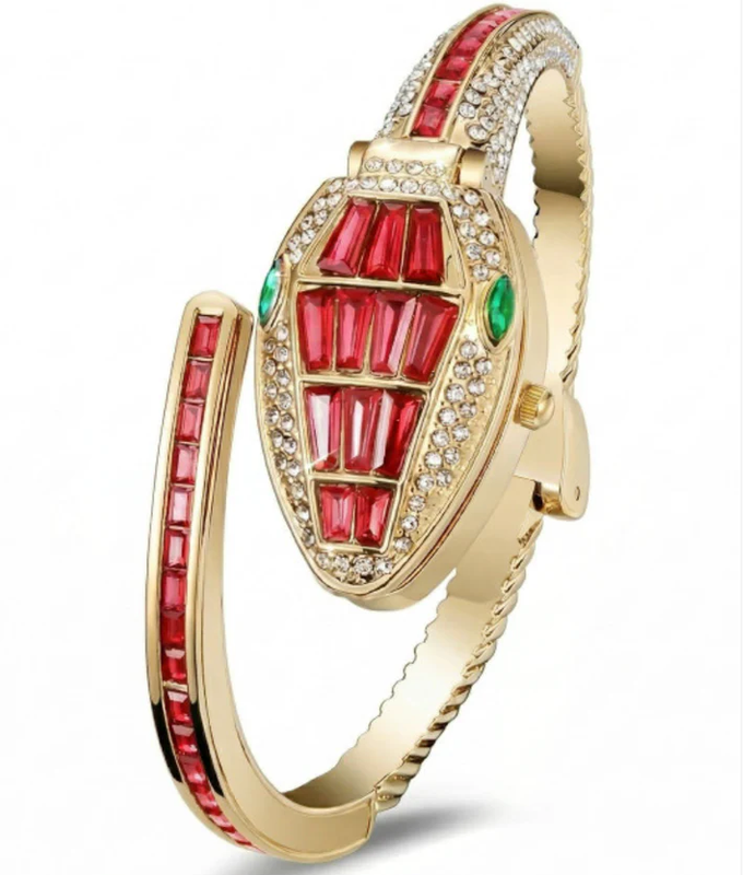 Red Snake Watch Bracelet