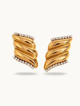 Studded Wing Earrings