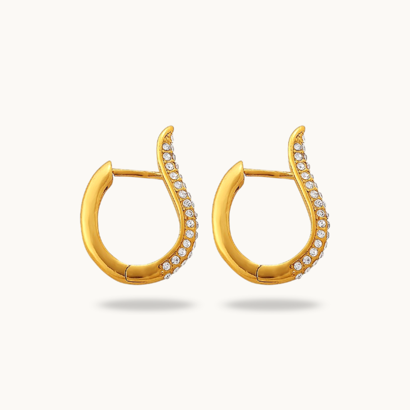 Evoke Studded Hoop Earrings