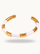 Striped Enamel Bracelet