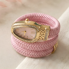 Pink Spiral Watch Bracelet