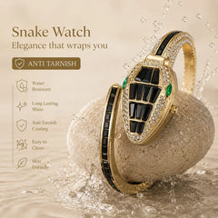 Midnight Snake Watch Bracelet