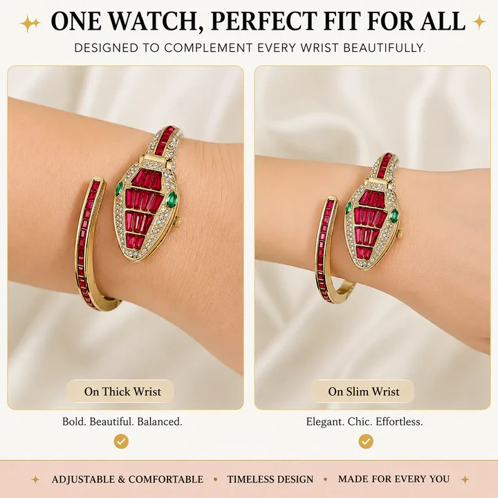 Red Snake Watch Bracelet