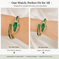 Green Snake Watch Bracelet