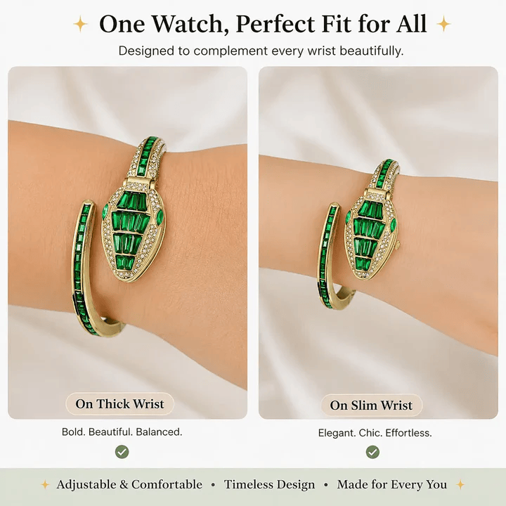 Green Snake Watch Bracelet