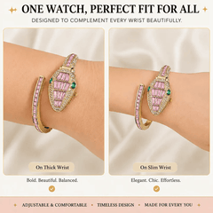 Pink Snaket Watch Bracelet