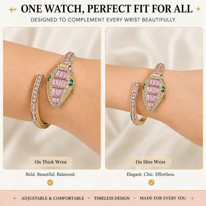 Pink Snaket Watch Bracelet