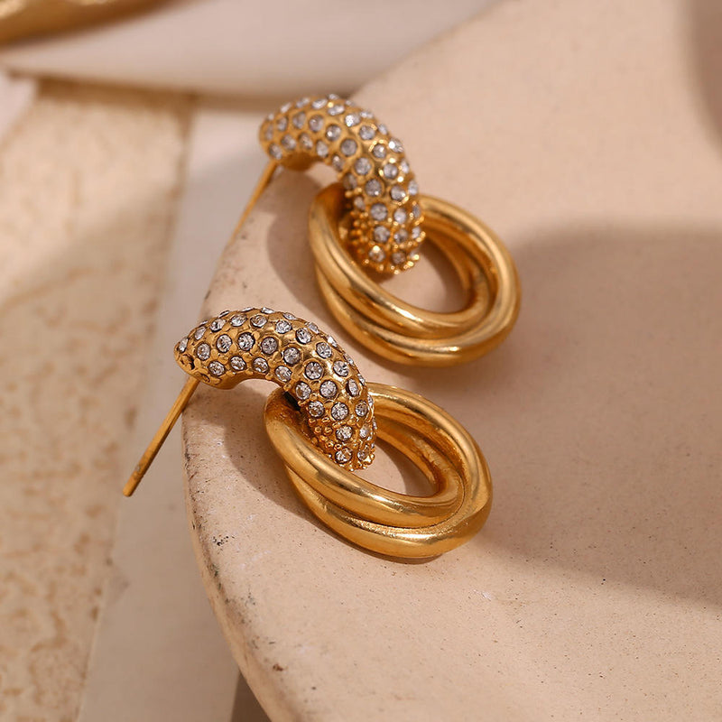 Urban Edge Studded Earrings