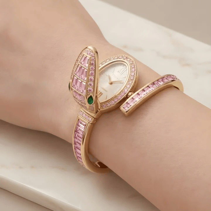 Pink Snaket Watch Bracelet