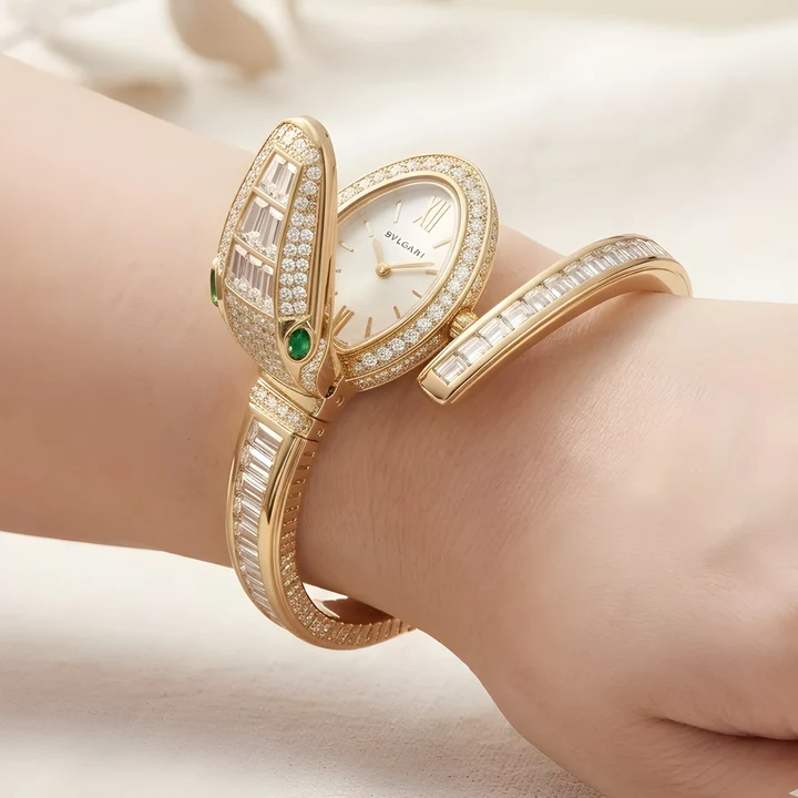 White Snake Watch Bracelet