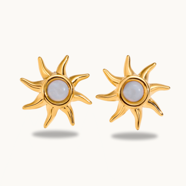 Opal Sun Earrings